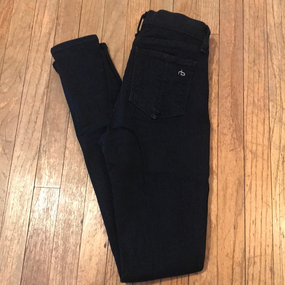 rag & bone high rise skinny. Size: 24 Wash: Coal
